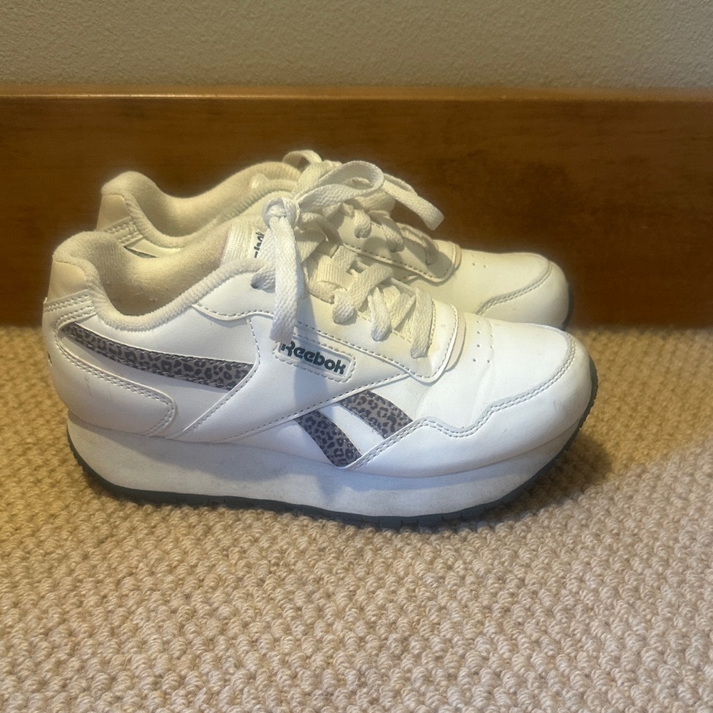 Reebok Kids White and Black Sneakers
